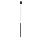Suspension LED cylindrique en acrylique noir polyvalente de style nordique