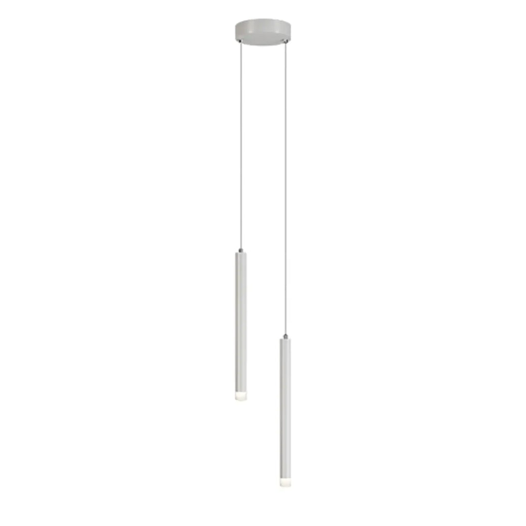 Suspension LED cylindrique en acrylique noir polyvalente de style nordique