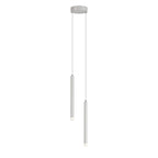 Suspension LED cylindrique en acrylique noir polyvalente de style nordique