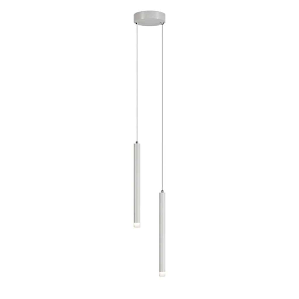 Suspension LED cylindrique en acrylique noir polyvalente de style nordique