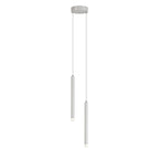 Suspension LED cylindrique en acrylique noir polyvalente de style nordique