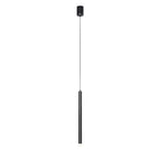 Suspension LED cylindrique en acrylique noir polyvalente de style nordique