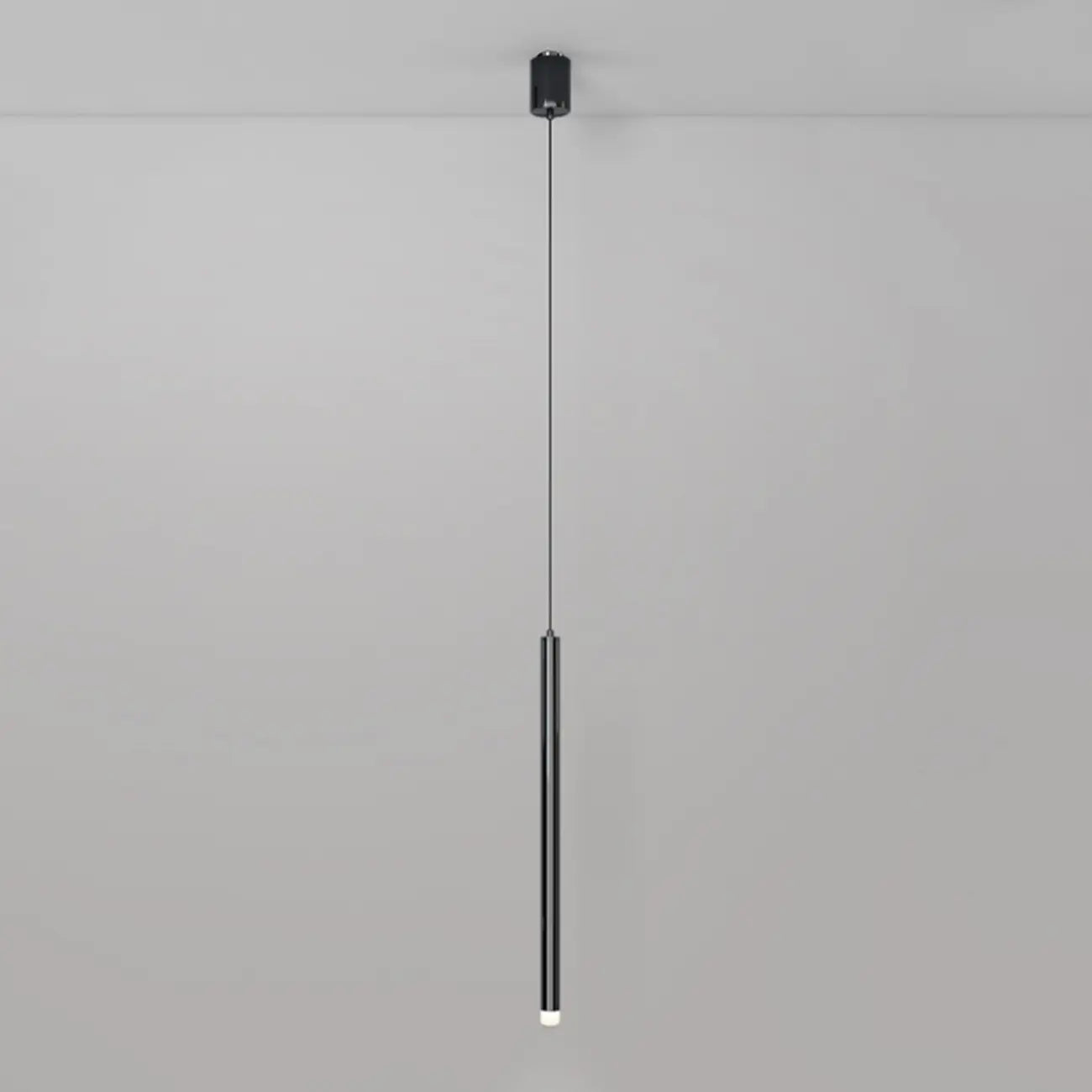 Suspension LED cylindrique en acrylique noir polyvalente de style nordique
