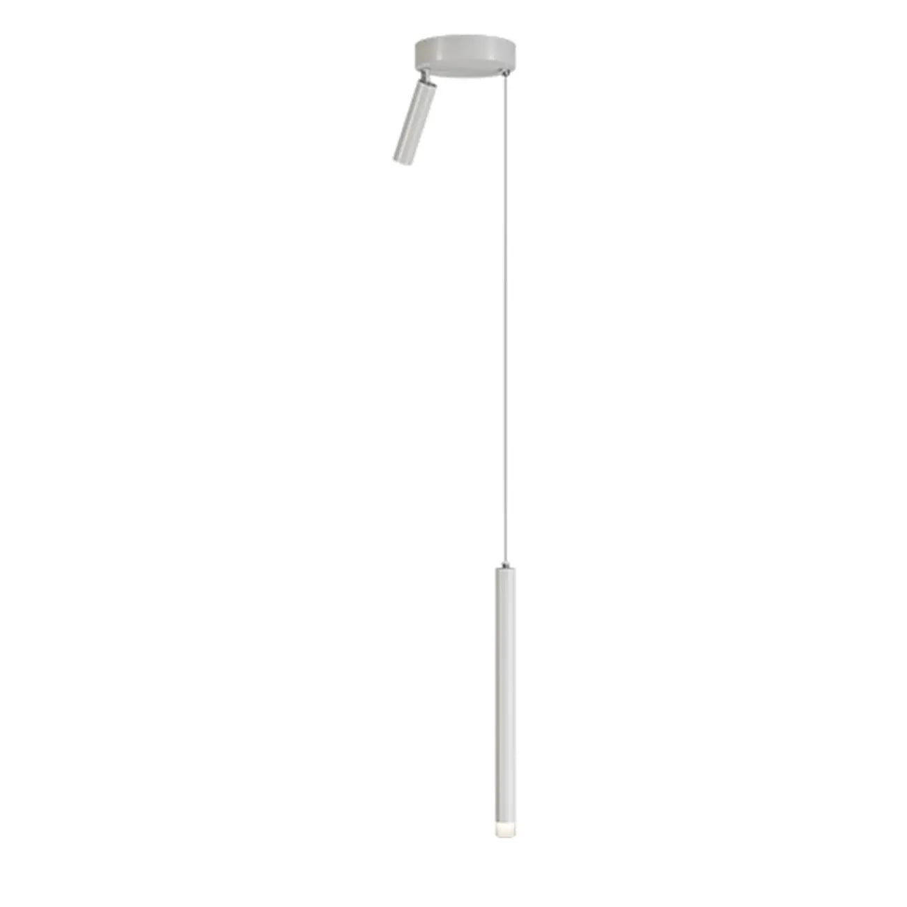 Suspension LED cylindrique en acrylique noir polyvalente de style nordique