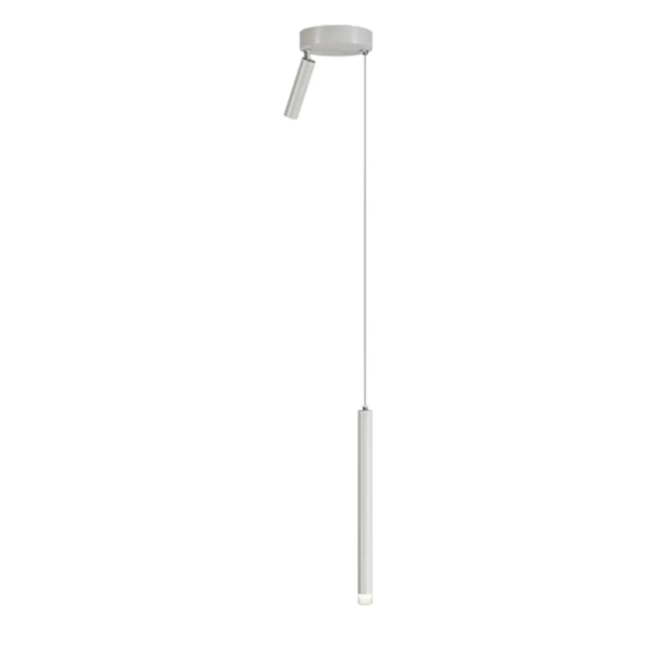 Suspension LED cylindrique en acrylique noir polyvalente de style nordique