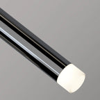 Suspension LED cylindrique en acrylique noir polyvalente de style nordique