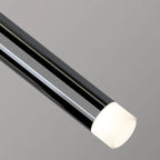 Suspension LED cylindrique en acrylique noir polyvalente de style nordique