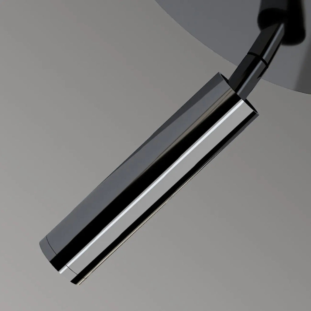 Suspension LED cylindrique en acrylique noir polyvalente de style nordique