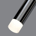 Suspension LED cylindrique en acrylique noir polyvalente de style nordique