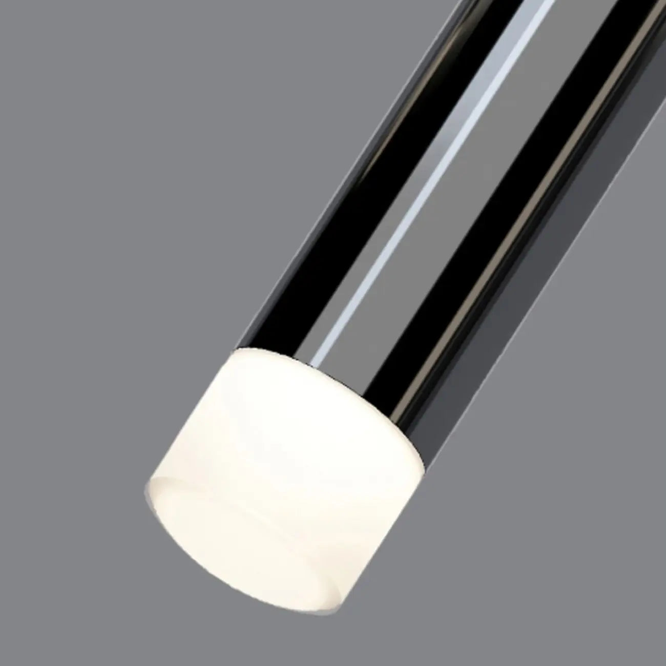 Suspension LED cylindrique en acrylique noir polyvalente de style nordique
