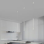 Suspension LED cylindrique en acrylique noir polyvalente de style nordique