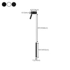 Suspension LED cylindrique en acrylique noir polyvalente de style nordique