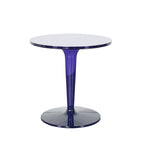 Table d'appoint ronde minimaliste en acrylique sur pied pour salon