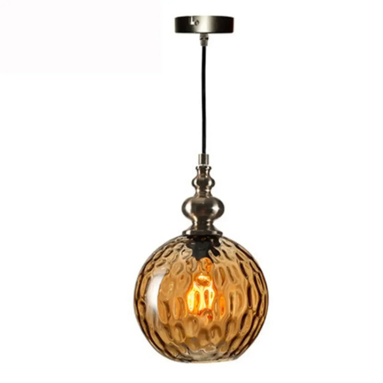 Suspension en verre couleur dune pour la décoration intérieure