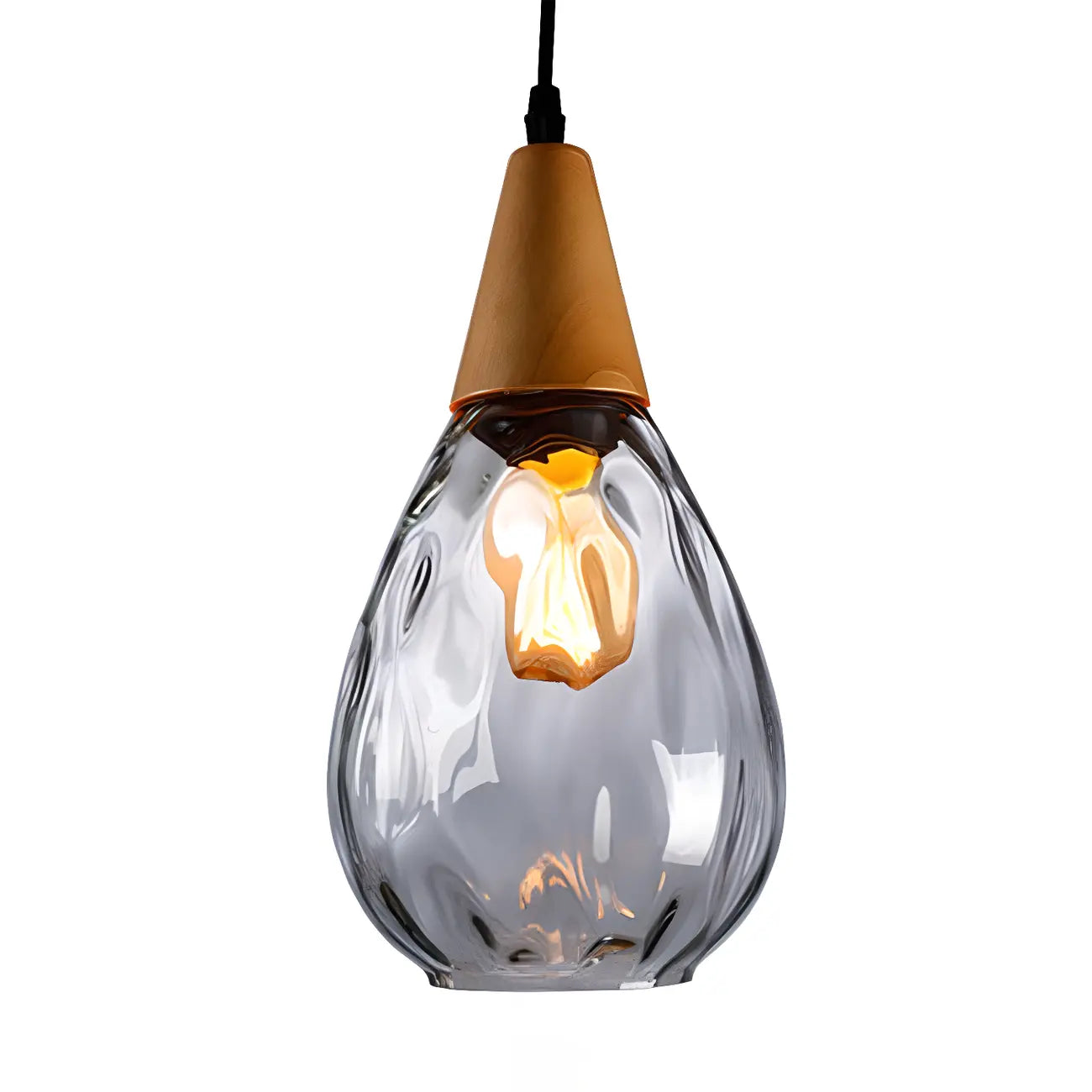 Suspension en verre couleur dune pour la décoration intérieure