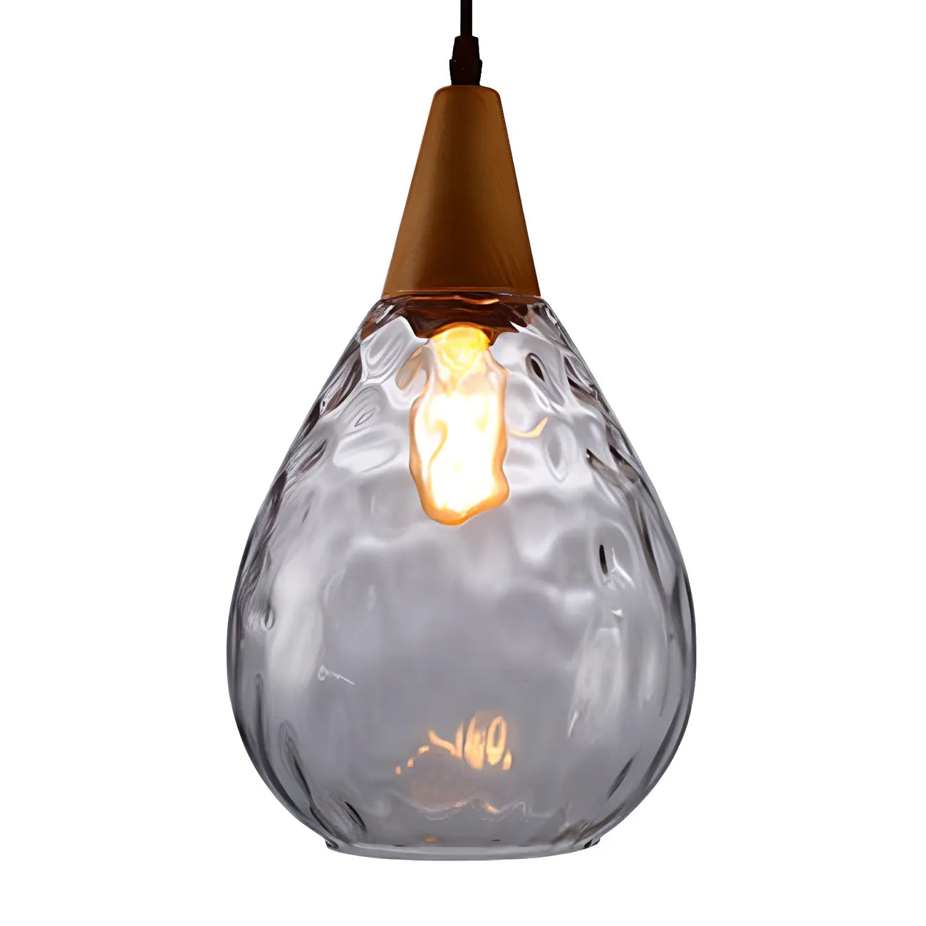 Suspension en verre couleur dune pour la décoration intérieure