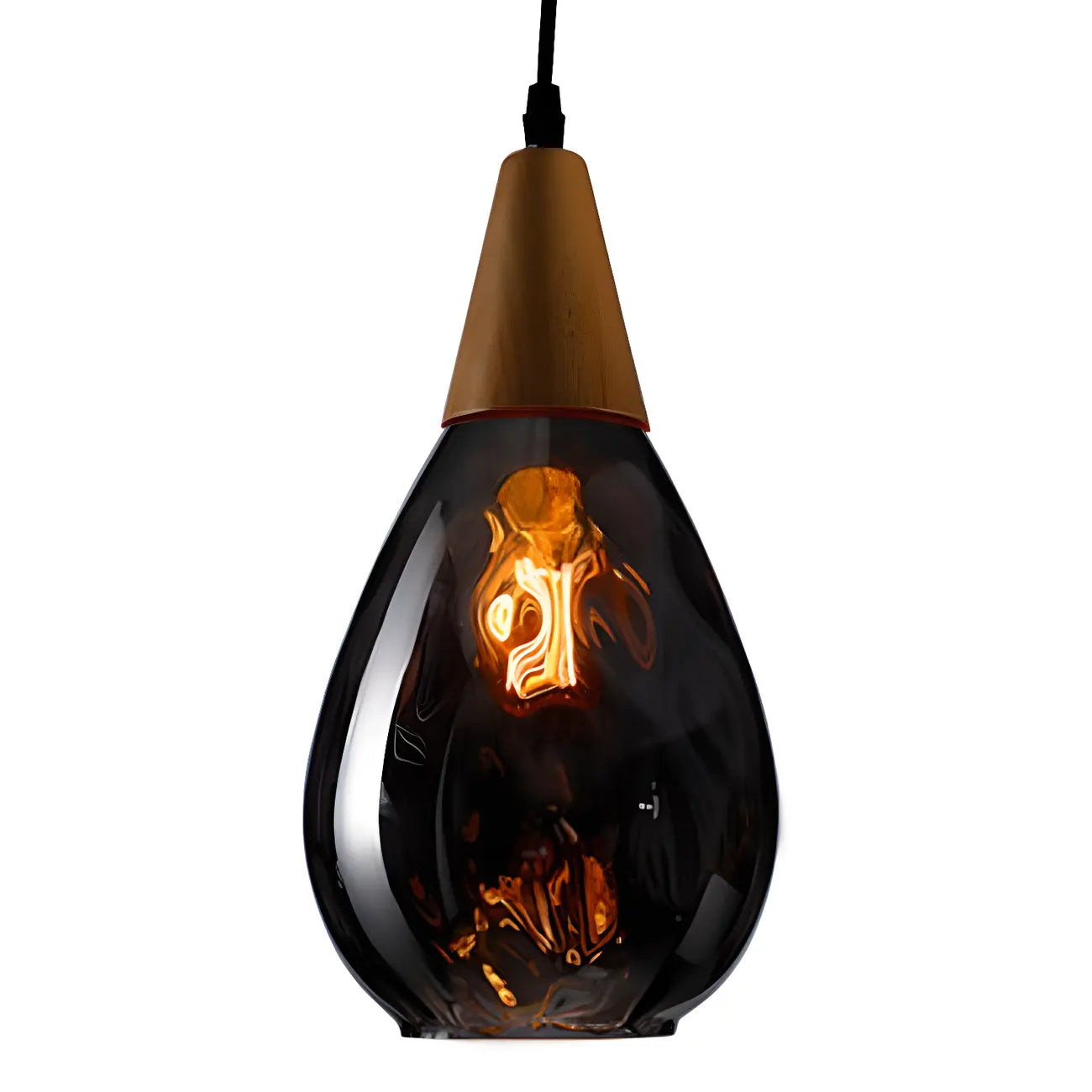 Suspension en verre couleur dune pour la décoration intérieure