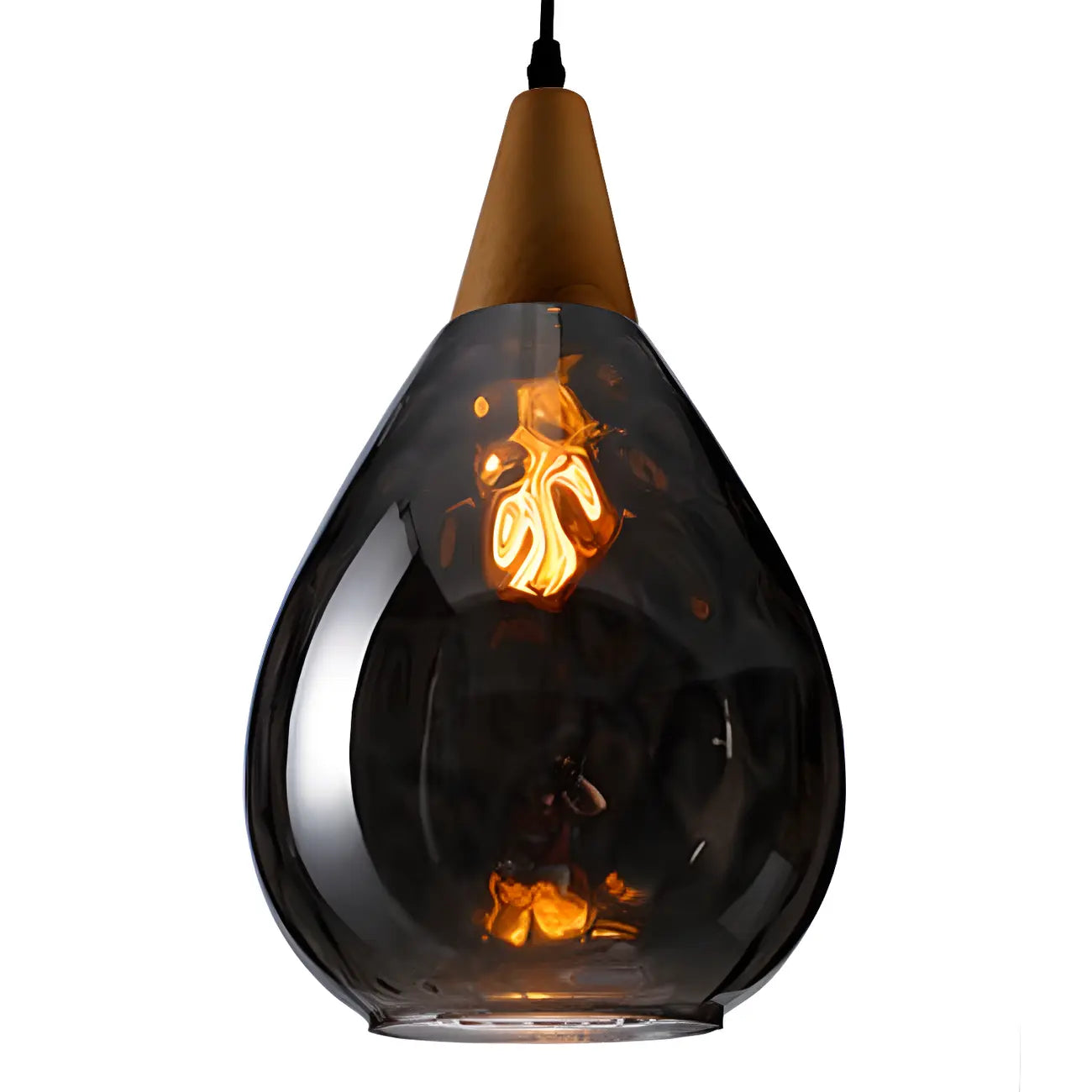 Suspension en verre couleur dune pour la décoration intérieure