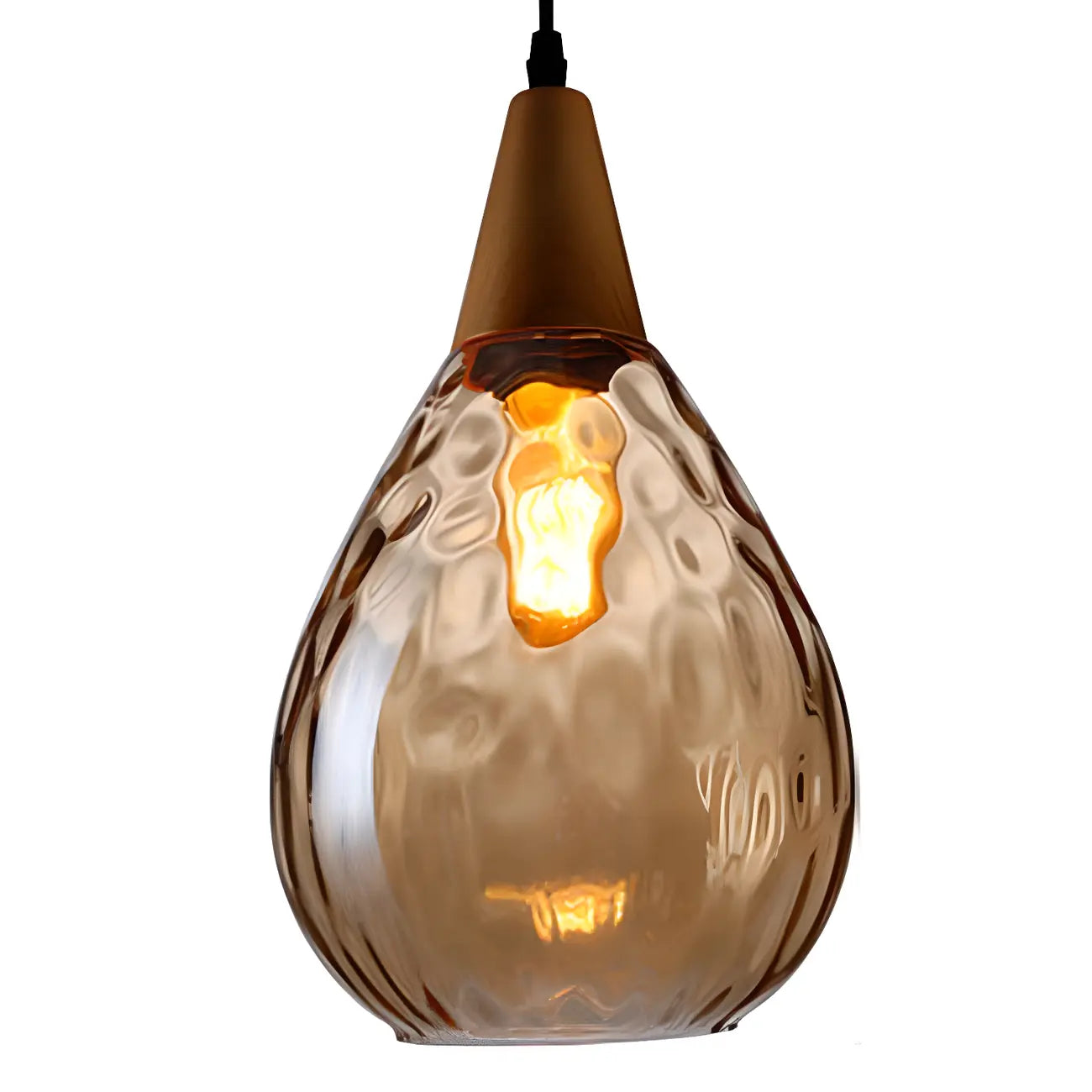 Suspension en verre couleur dune pour la décoration intérieure