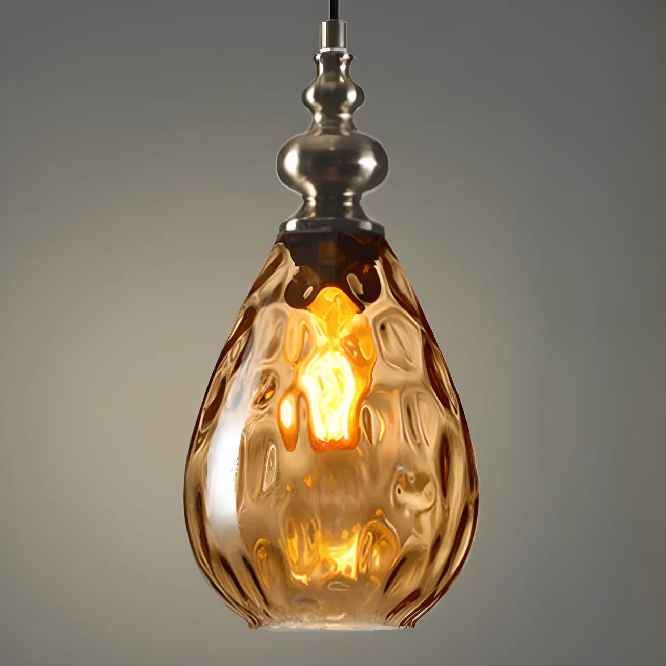 Suspension en verre couleur dune pour la décoration intérieure