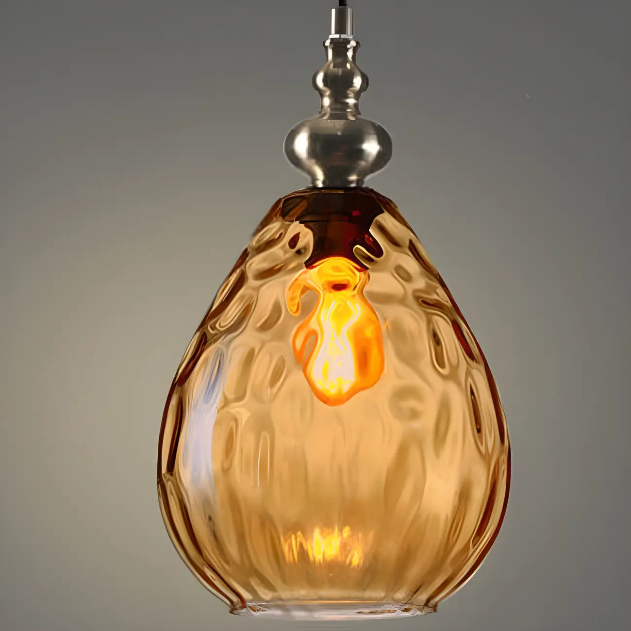 Suspension en verre couleur dune pour la décoration intérieure