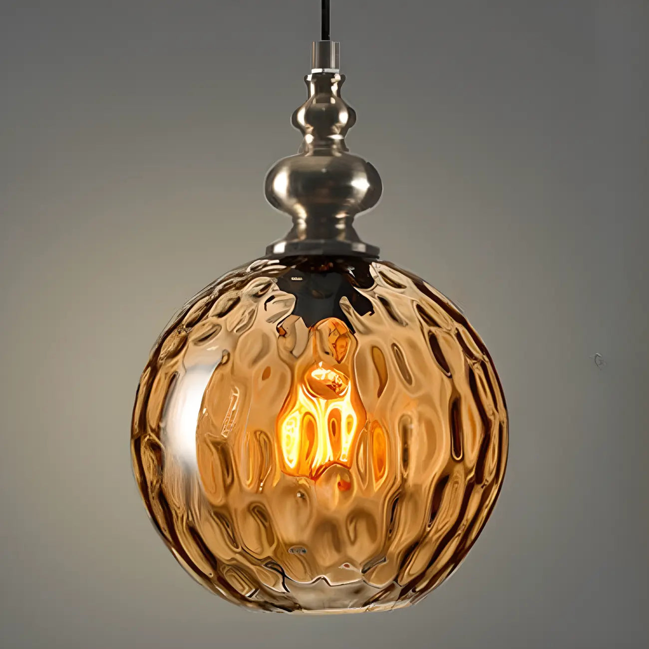 Suspension en verre couleur dune pour la décoration intérieure
