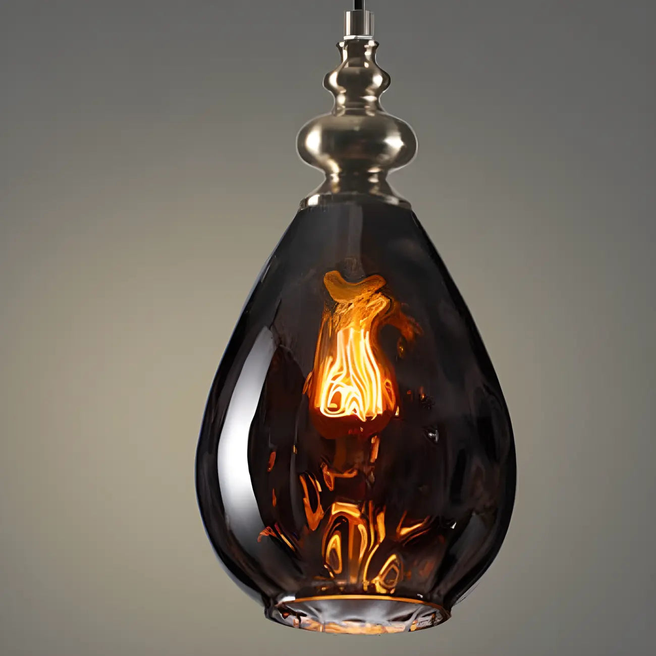 Suspension en verre couleur dune pour la décoration intérieure