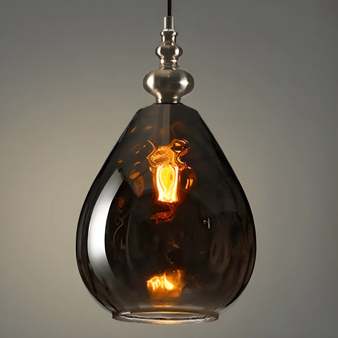 Suspension en verre couleur dune pour la décoration intérieure