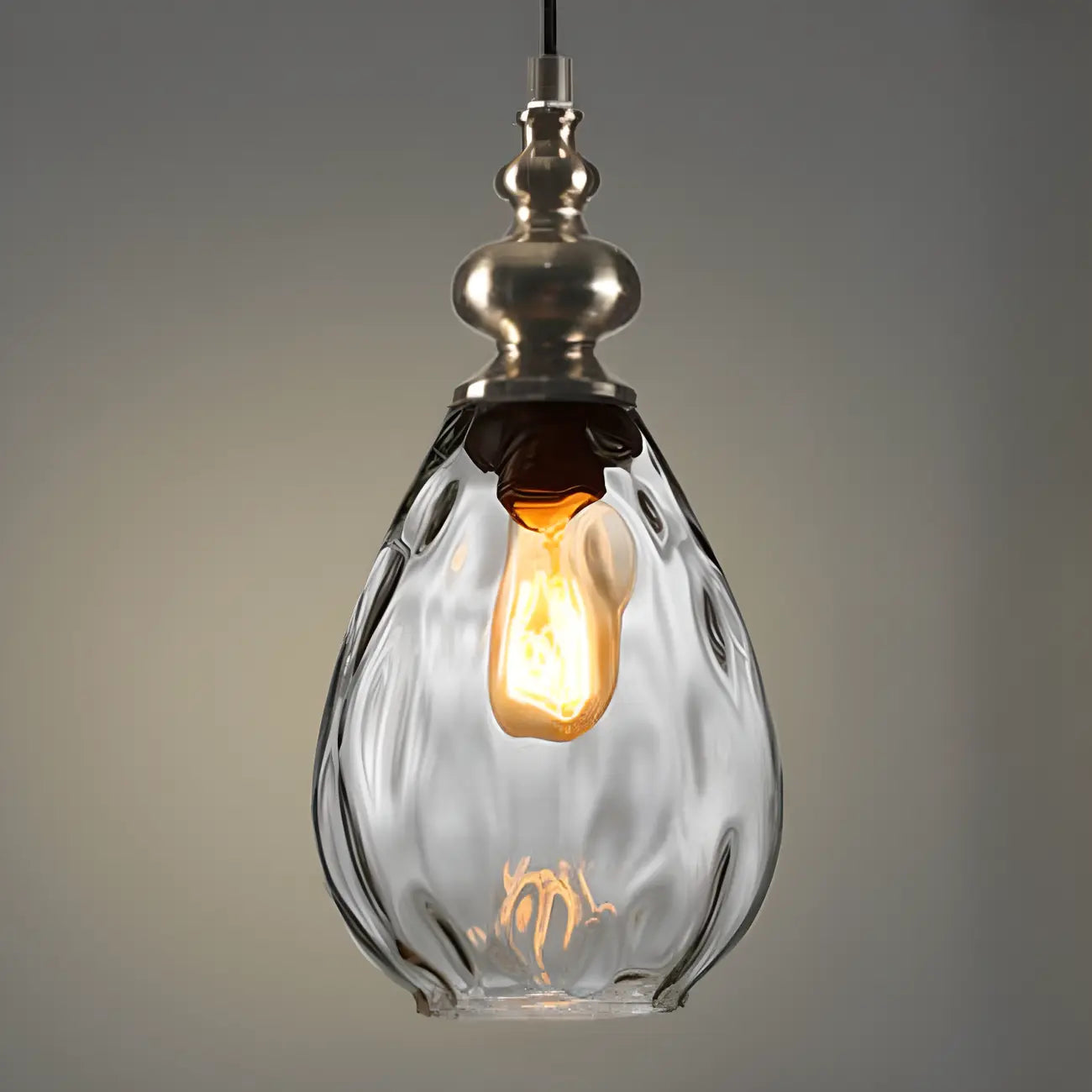Suspension en verre couleur dune pour la décoration intérieure