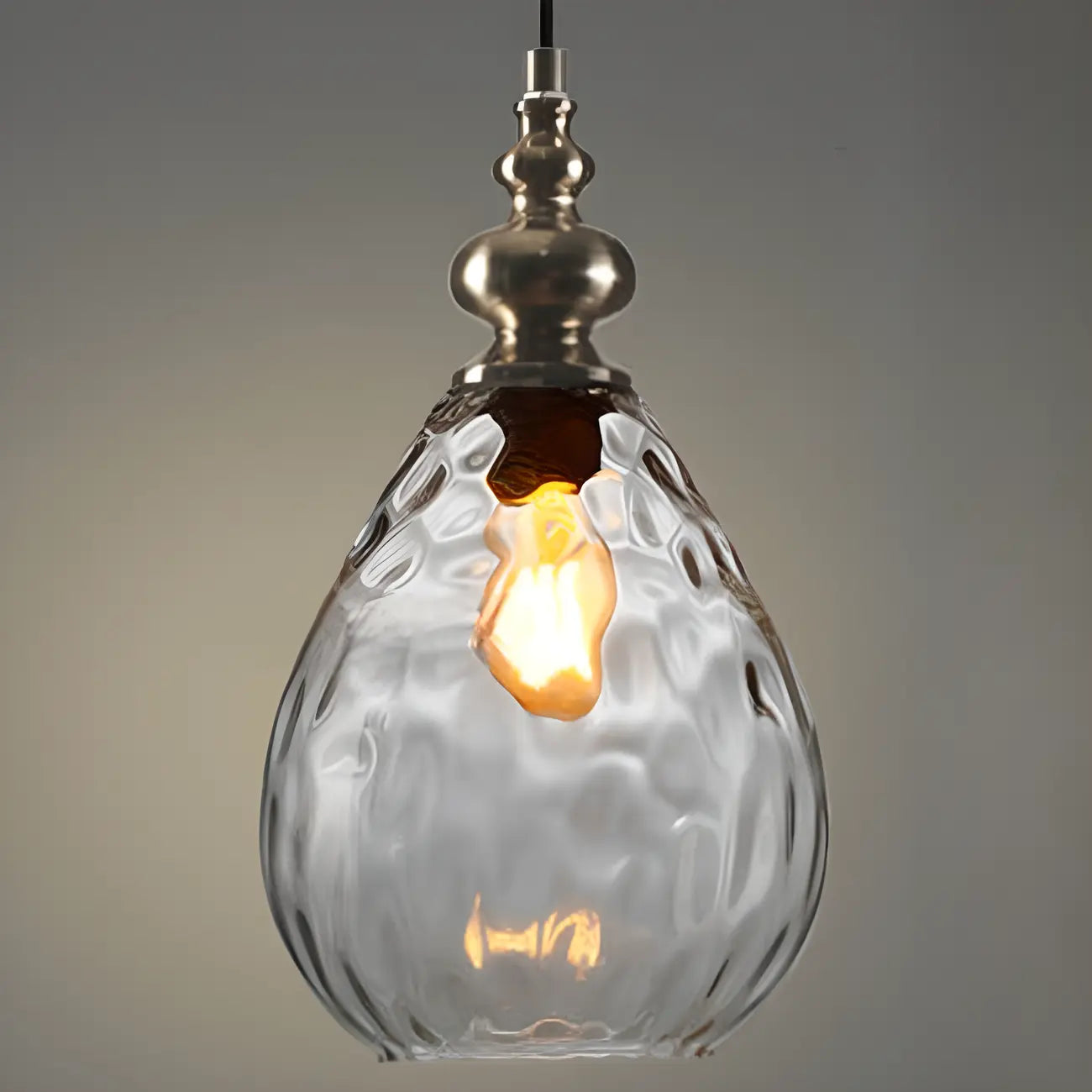 Suspension en verre couleur dune pour la décoration intérieure