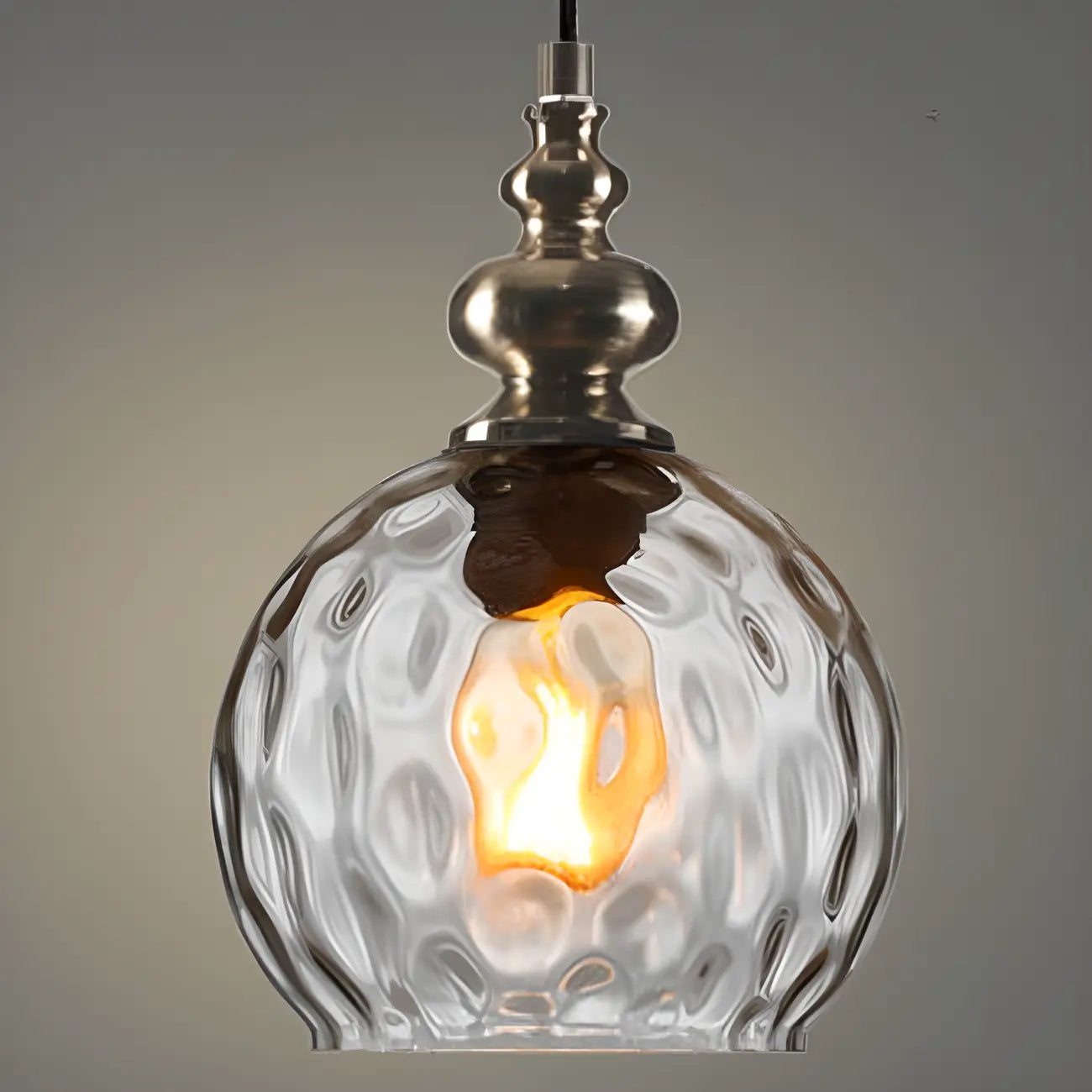 Suspension en verre couleur dune pour la décoration intérieure