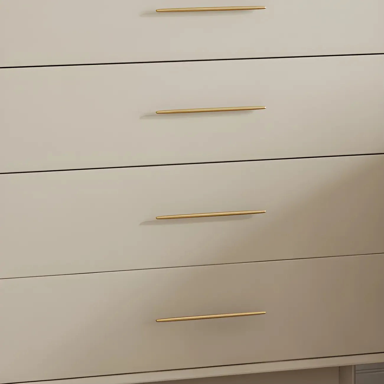 Buffet élégant en bois blanc avec tiroirs et portes vitrées