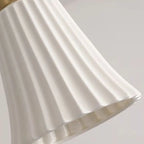 Lampe suspendue élégante cylindrique en céramique blanche pour chambre à coucher