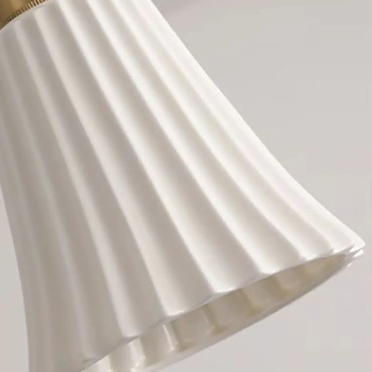 Lampe suspendue élégante cylindrique en céramique blanche pour chambre à coucher