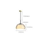 Suspension contemporaine en verre blanc gélatineux pour restaurant