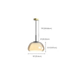 Suspension contemporaine en verre blanc gélatineux pour restaurant