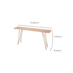 Élégante longue table de bar avec tabourets en bois