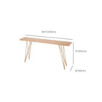 Élégante longue table de bar avec tabourets en bois
