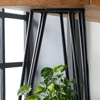 Ensemble de bar élégant en bois massif avec tabourets stylés pour la maison
