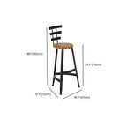 Ensemble de bar élégant en bois massif avec tabourets stylés pour la maison