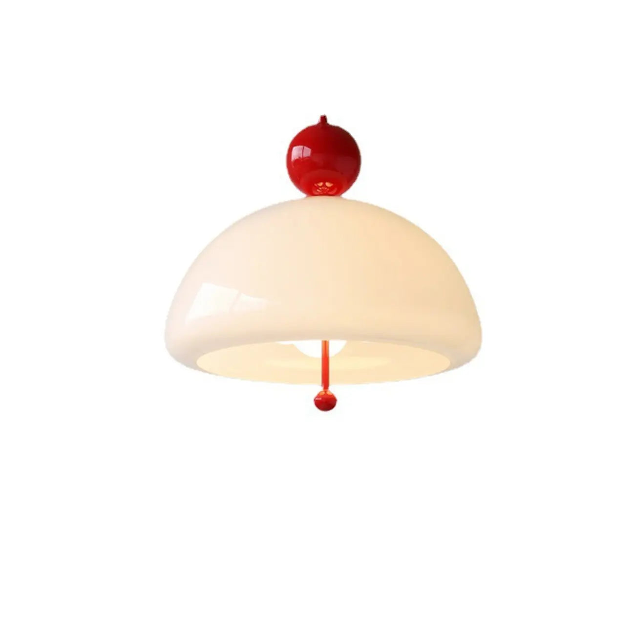 Lustre minimaliste en verre à 3 lumières en forme de dôme pour salle à manger