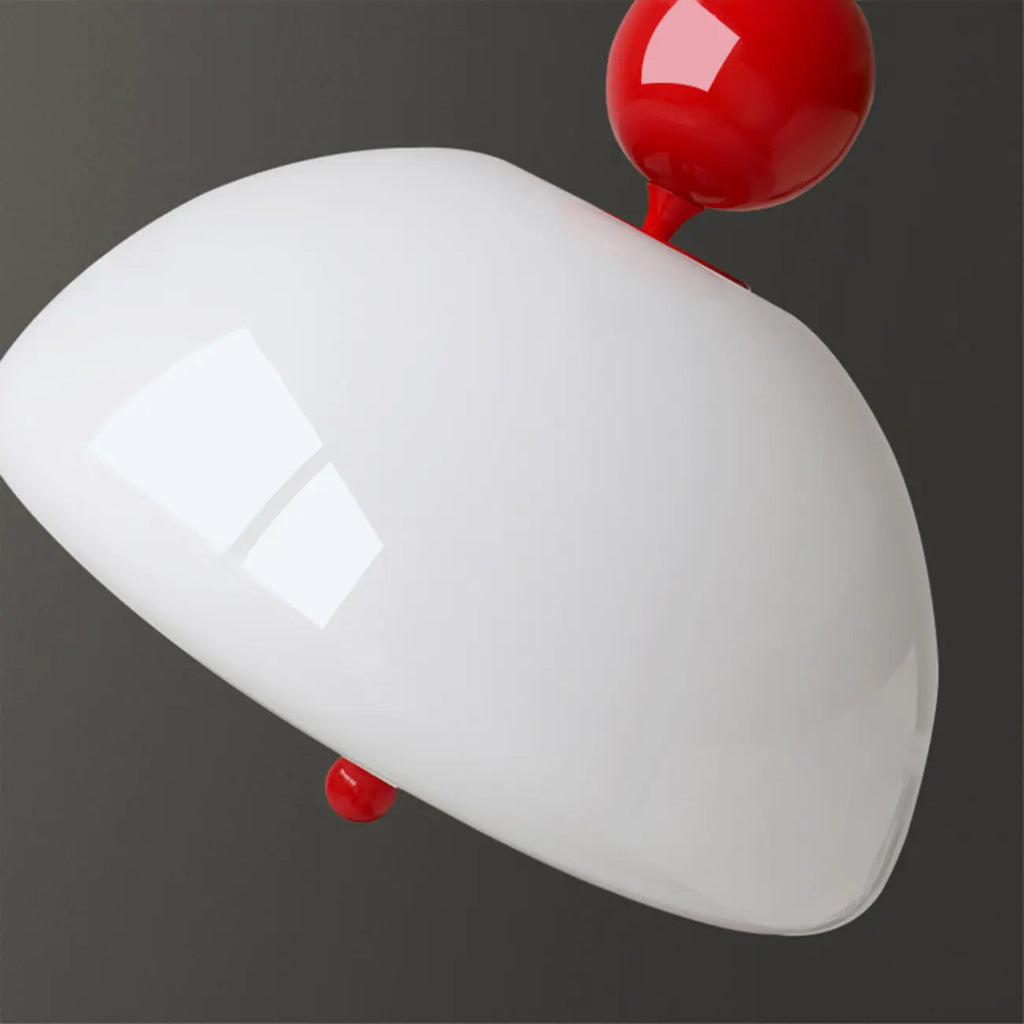 Lustre minimaliste en verre à 3 lumières en forme de dôme pour salle à manger