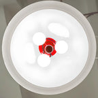 Lustre minimaliste en verre à 3 lumières en forme de dôme pour salle à manger