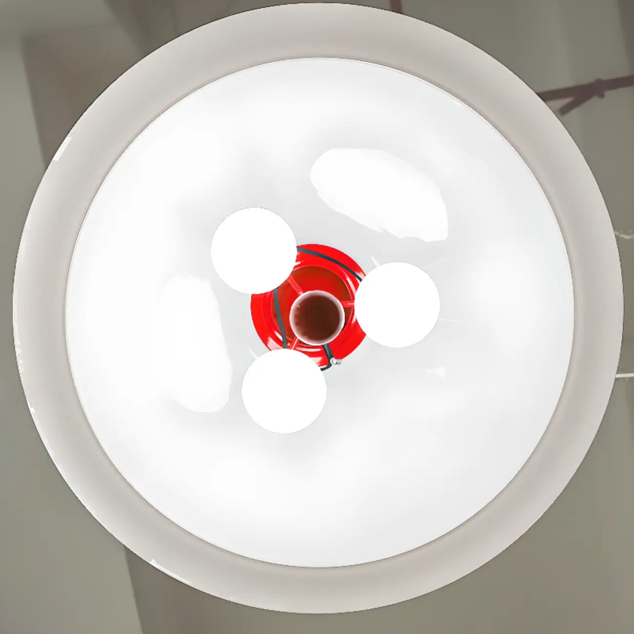 Lustre minimaliste en verre à 3 lumières en forme de dôme pour salle à manger