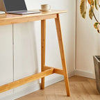 Ensemble de bar moderne en bambou avec tabourets repose-pieds