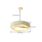 Lustre moderne et élégant à 4 lumières LED au design irrégulier