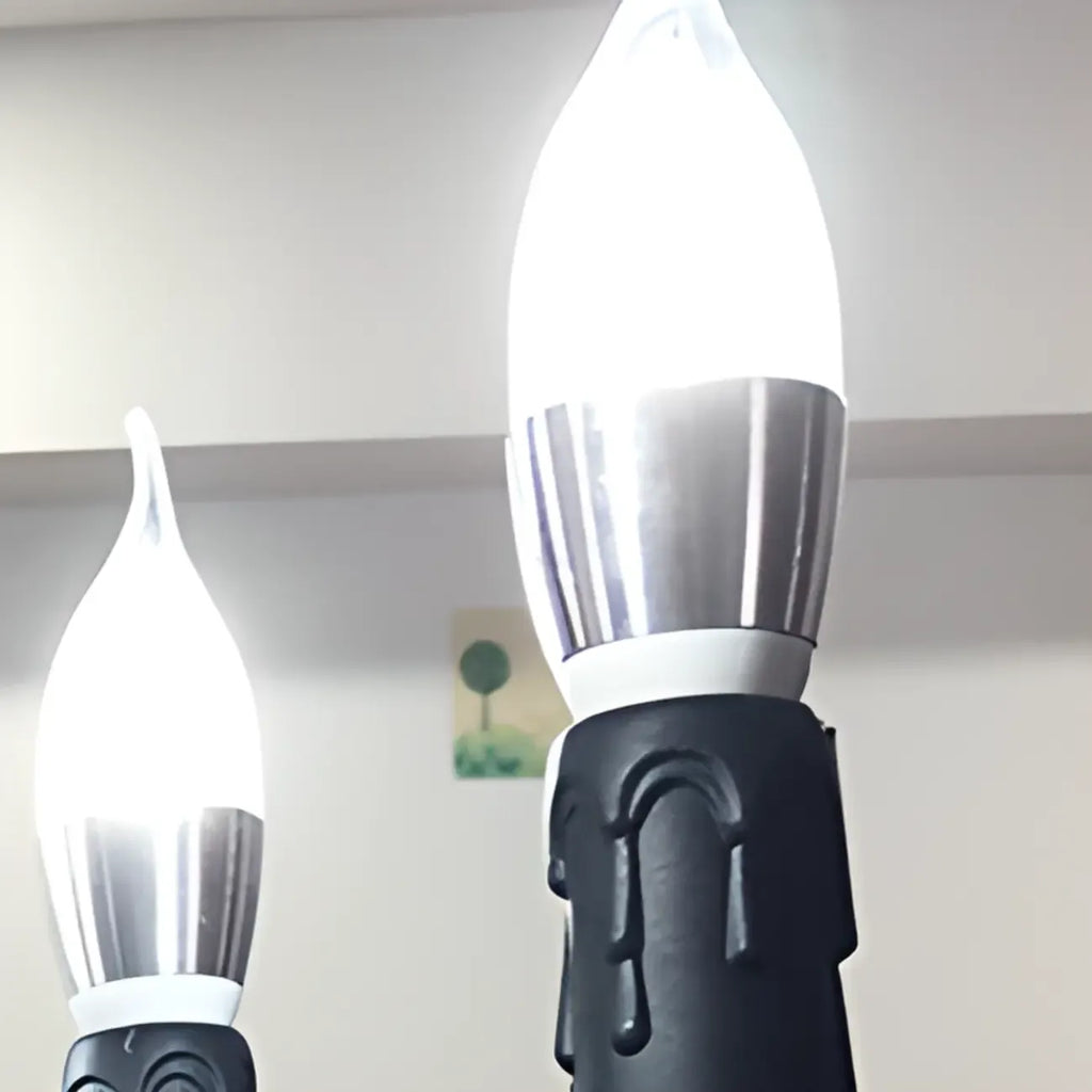Lampadario vintage a 6 luci in ferro nero per un fascino semplice