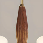 Lustre moderne en métal avec abat-jour en verre blanc pour la décoration intérieure