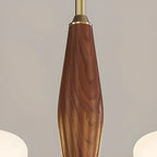 Lustre moderne en métal avec abat-jour en verre blanc pour la décoration intérieure