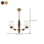 Lustre moderne en métal avec abat-jour en verre blanc pour la décoration intérieure
